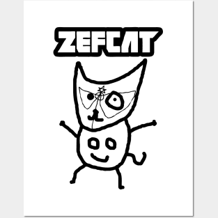 Zef Cat Posters and Art